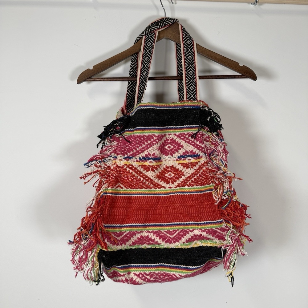 GAP Back strap Weaving Multicolor Tote Bag‎ One Size
